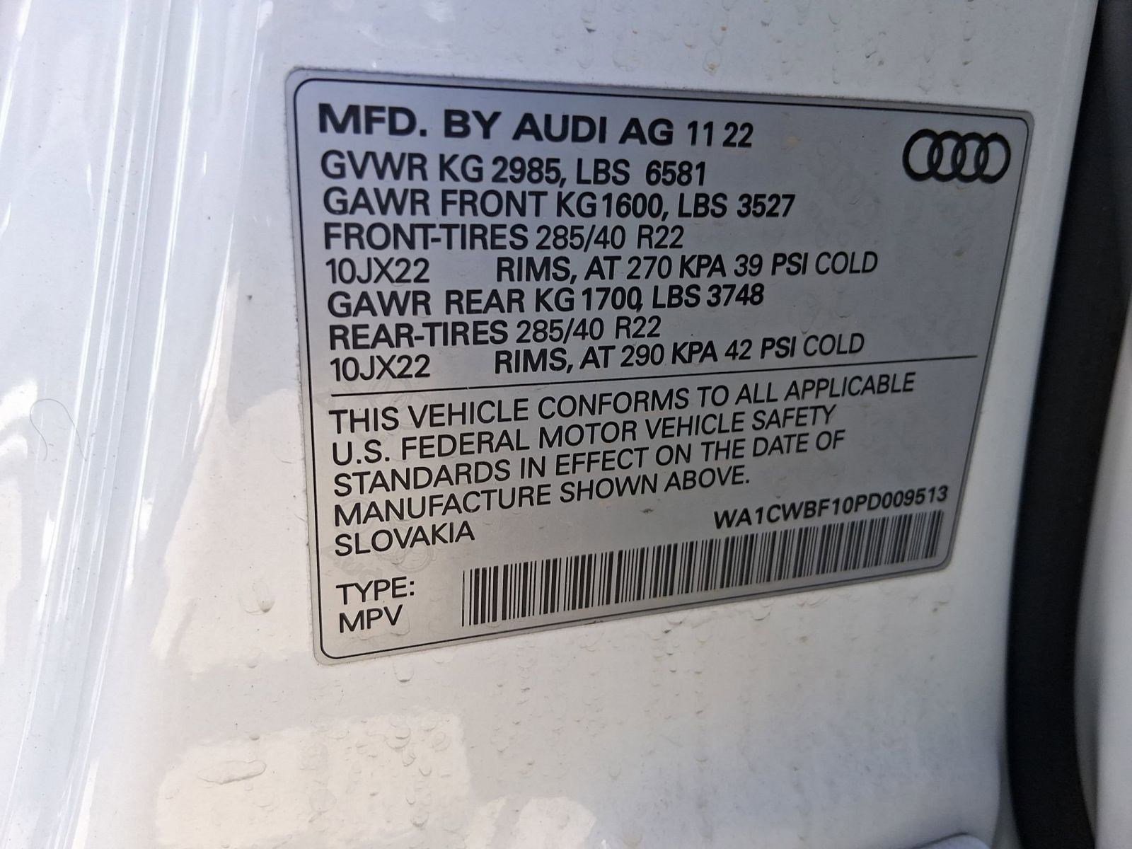 Used 2023 Audi SQ8 Prestige w/ Prestige Package image 17