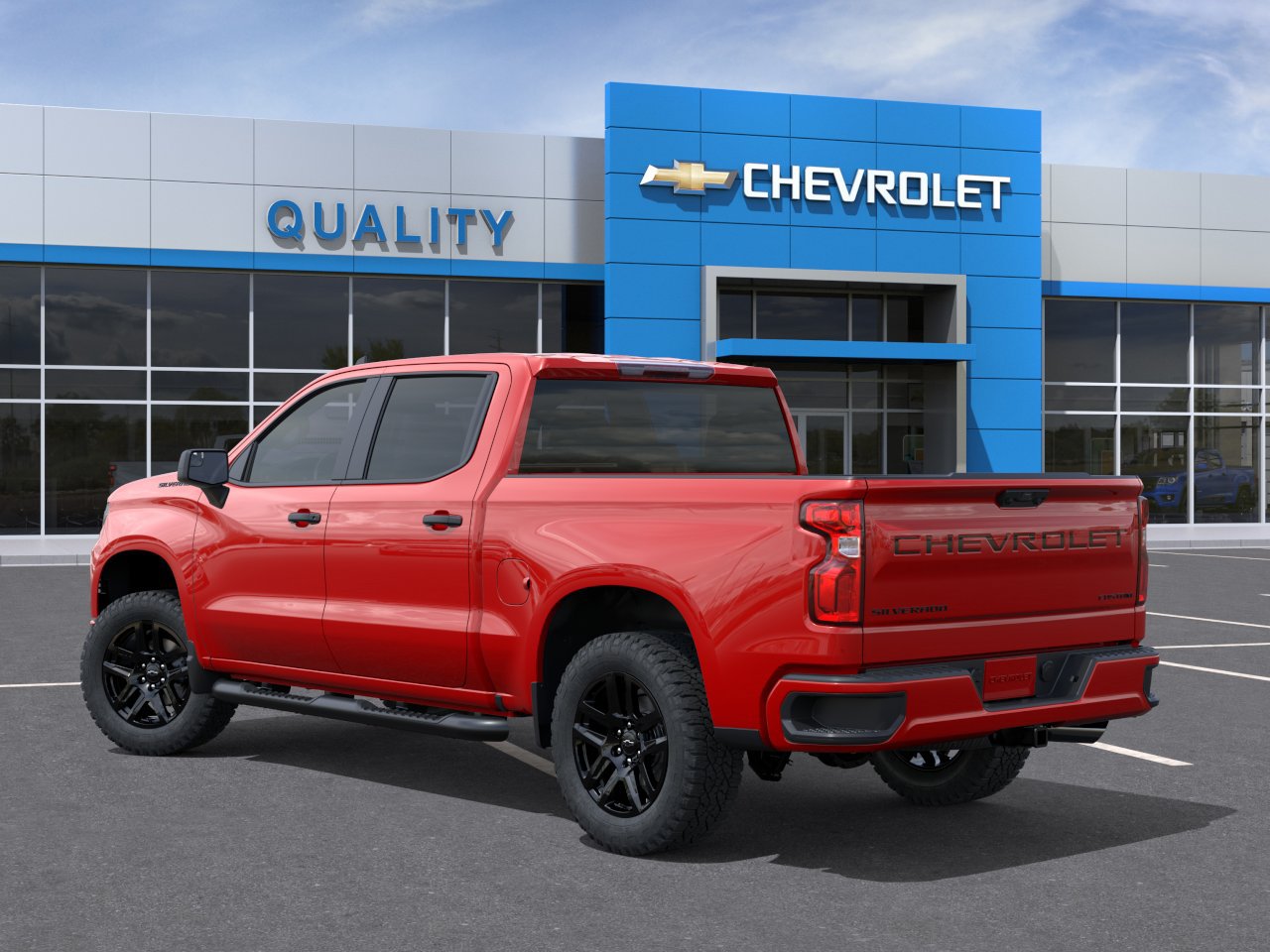 New 2026 Chevrolet Silverado 1500 Custom w/ Turbomax Blackout Package RWD image 3