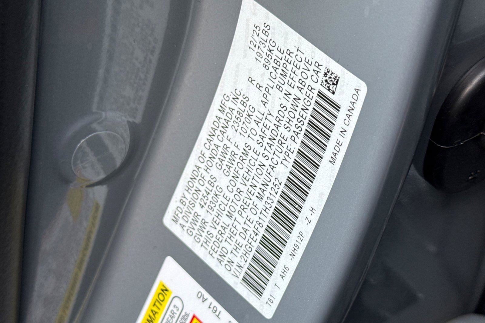 New 2026 Honda Civic Sport image 32