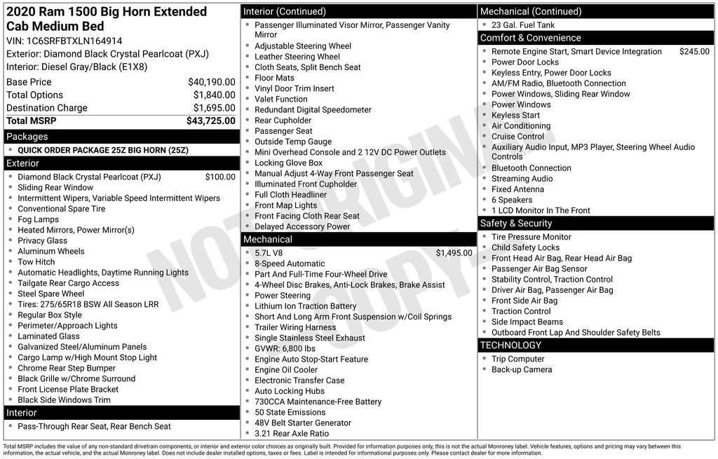 Used 2020 RAM 1500 Big Horn image 10