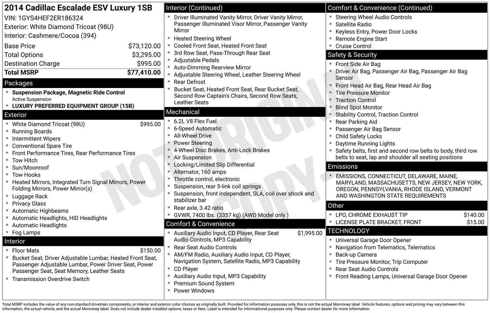 Used 2014 Cadillac Escalade ESV Luxury image 4