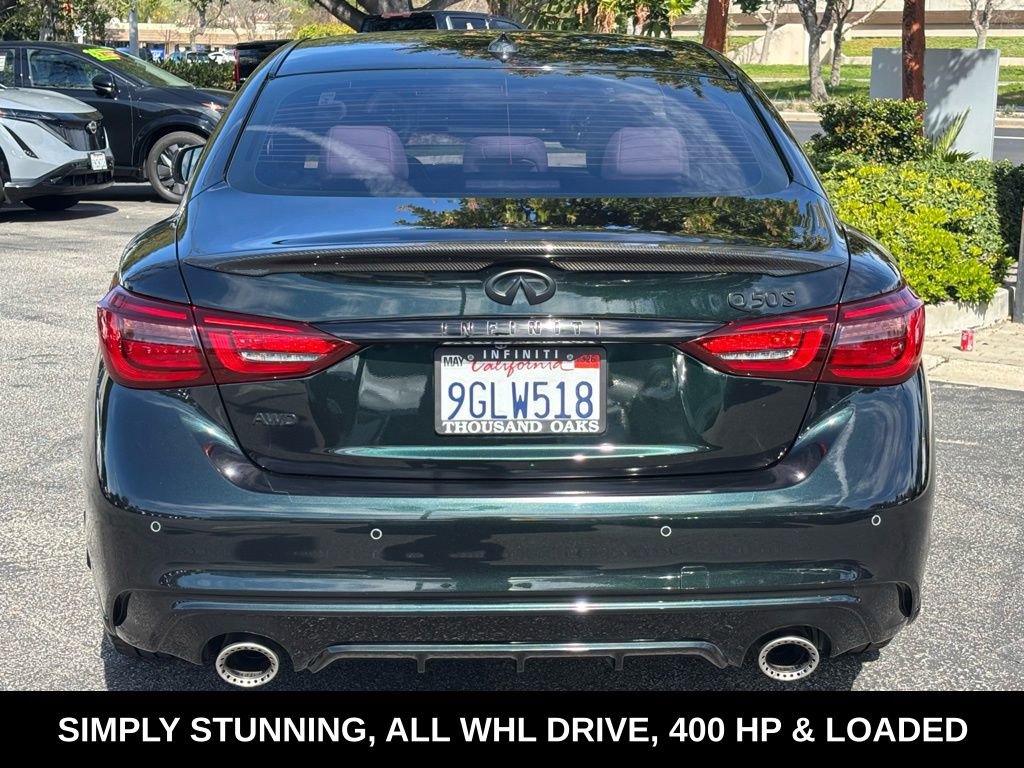 Certified 2023 INFINITI Q50 Red Sport 400 w/ Black Opal Edition image 5