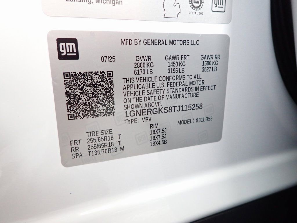 New 2026 Chevrolet Traverse LT w/ LPO, Floor Liner Package image 37