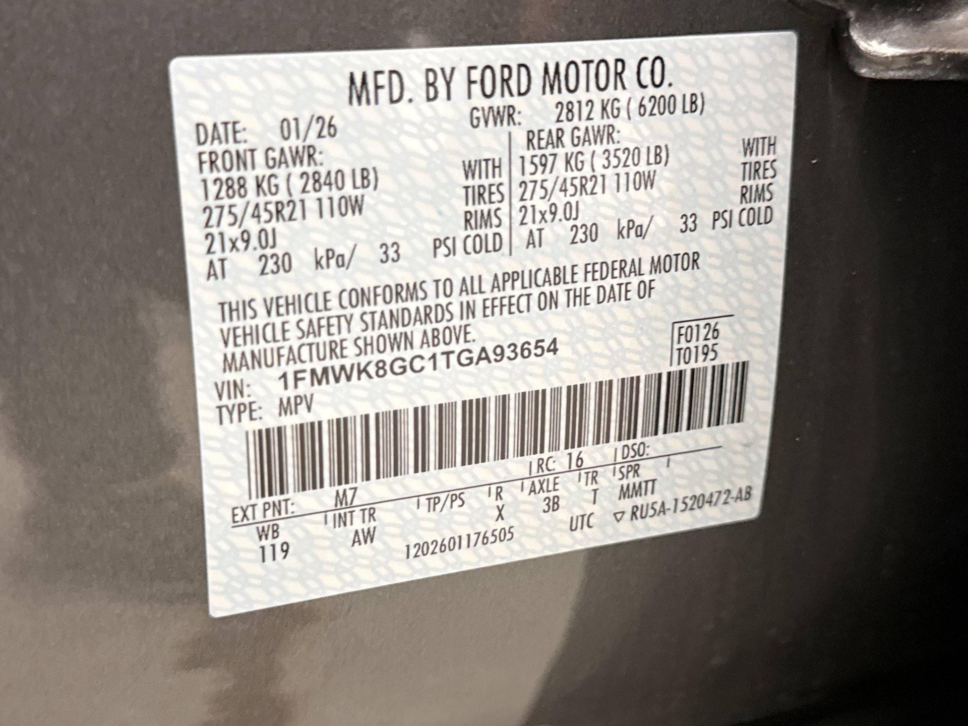 Used 2026 Ford Explorer ST w/ Sun And Sound Package AWD/4WD image 25