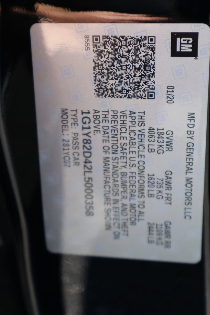 Used 2020 Chevrolet Corvette Stingray Premium Cpe w/ 3LT Preferred Equipment Group RWD image 34
