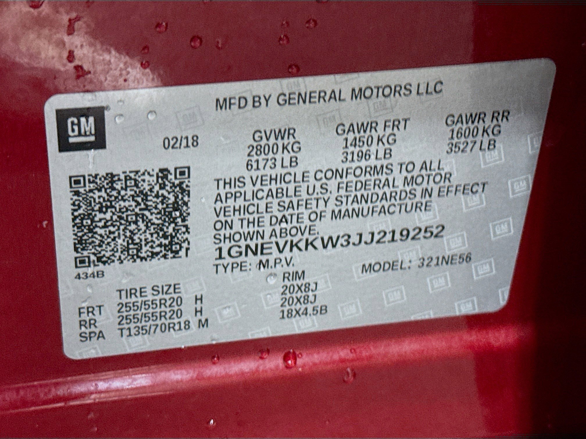 Used 2018 Chevrolet Traverse High Country w/ LPO, Cargo Package image 40