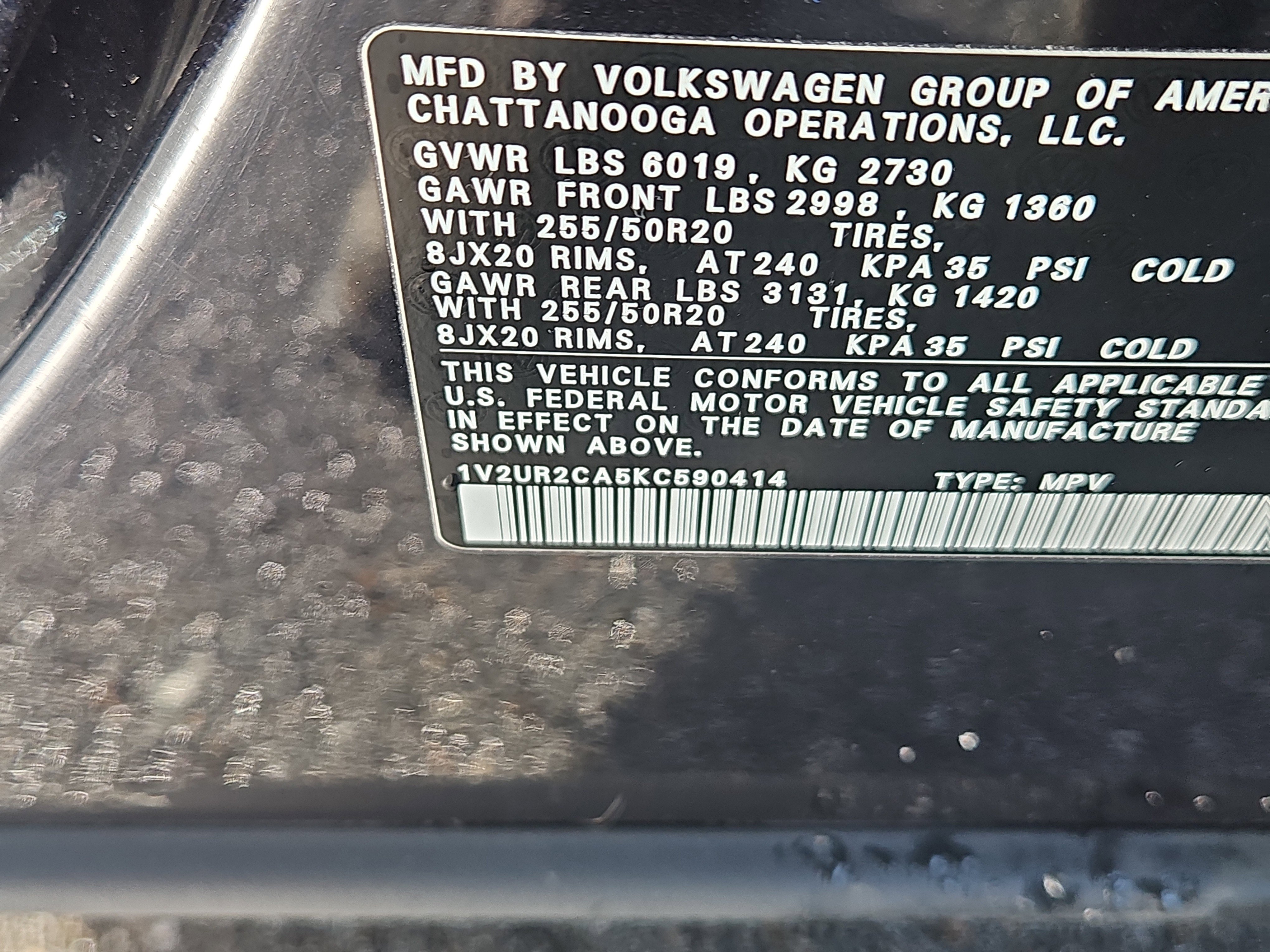 Used 2019 Volkswagen Atlas SE w/ Panoramic Sunroof Package image 7