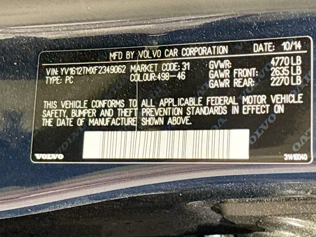 Used 2015 Volvo S60 T5 Platinum w/ Climate Package AWD/4WD image 24