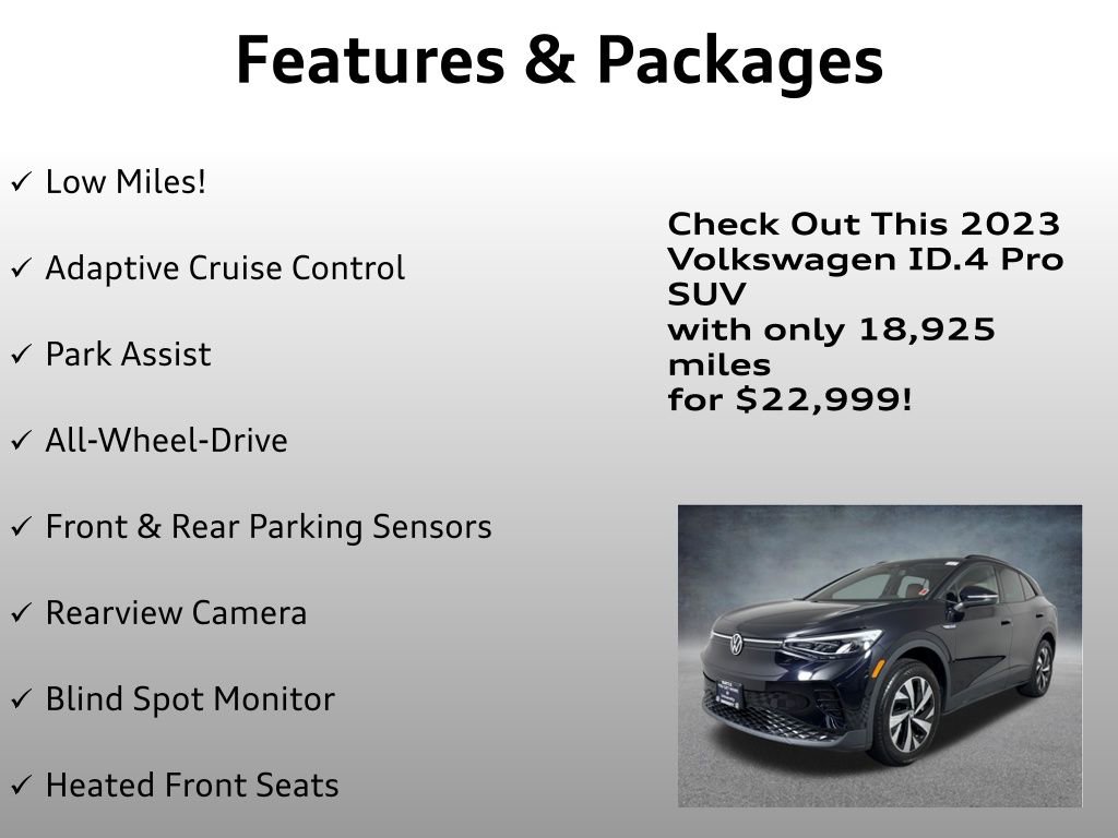 Used 2023 Volkswagen ID.4 Pro AWD/4WD image 4