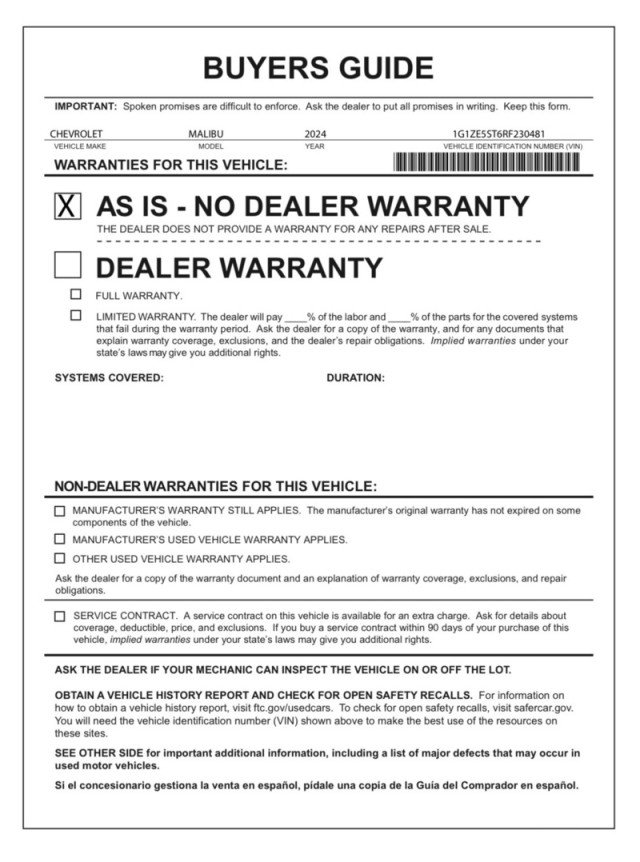 Used 2024 Chevrolet Malibu LT image 31