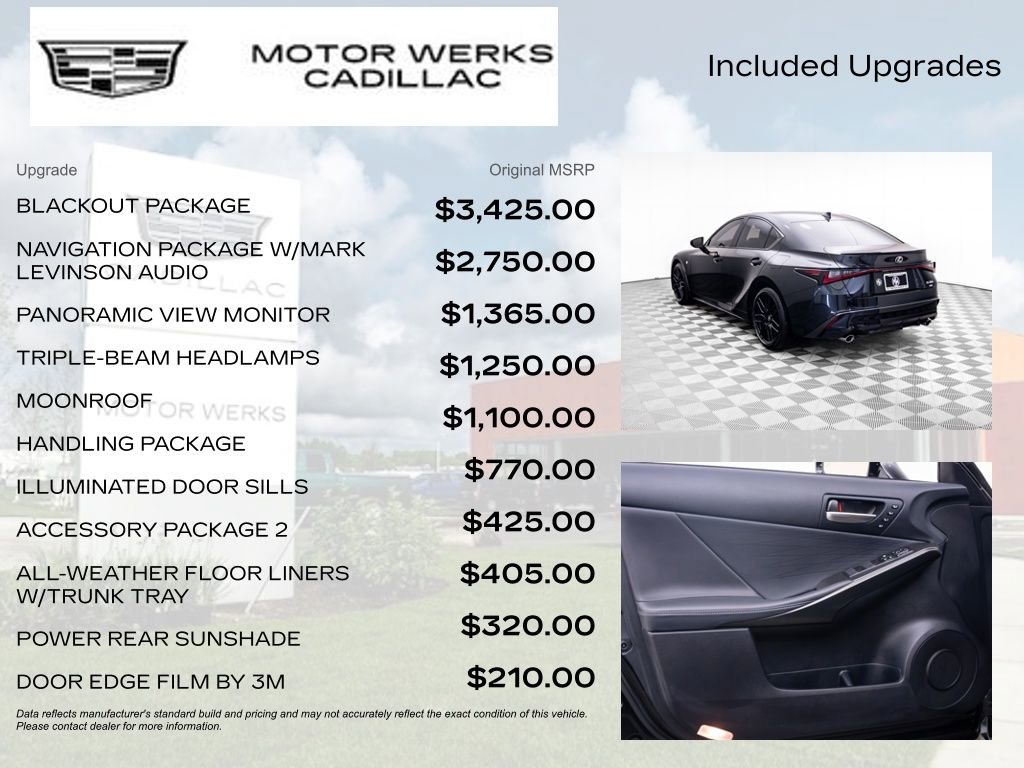 Used 2024 Lexus IS 350 F Sport w/ Blackout Package AWD/4WD image 9