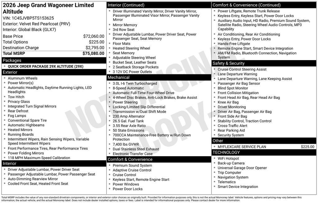 New 2026 Jeep Grand Wagoneer Limited AWD/4WD image 43