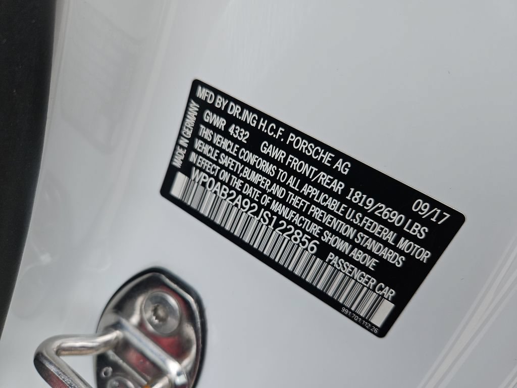 Certified 2018 Porsche 911 Carrera 4S AWD/4WD image 14