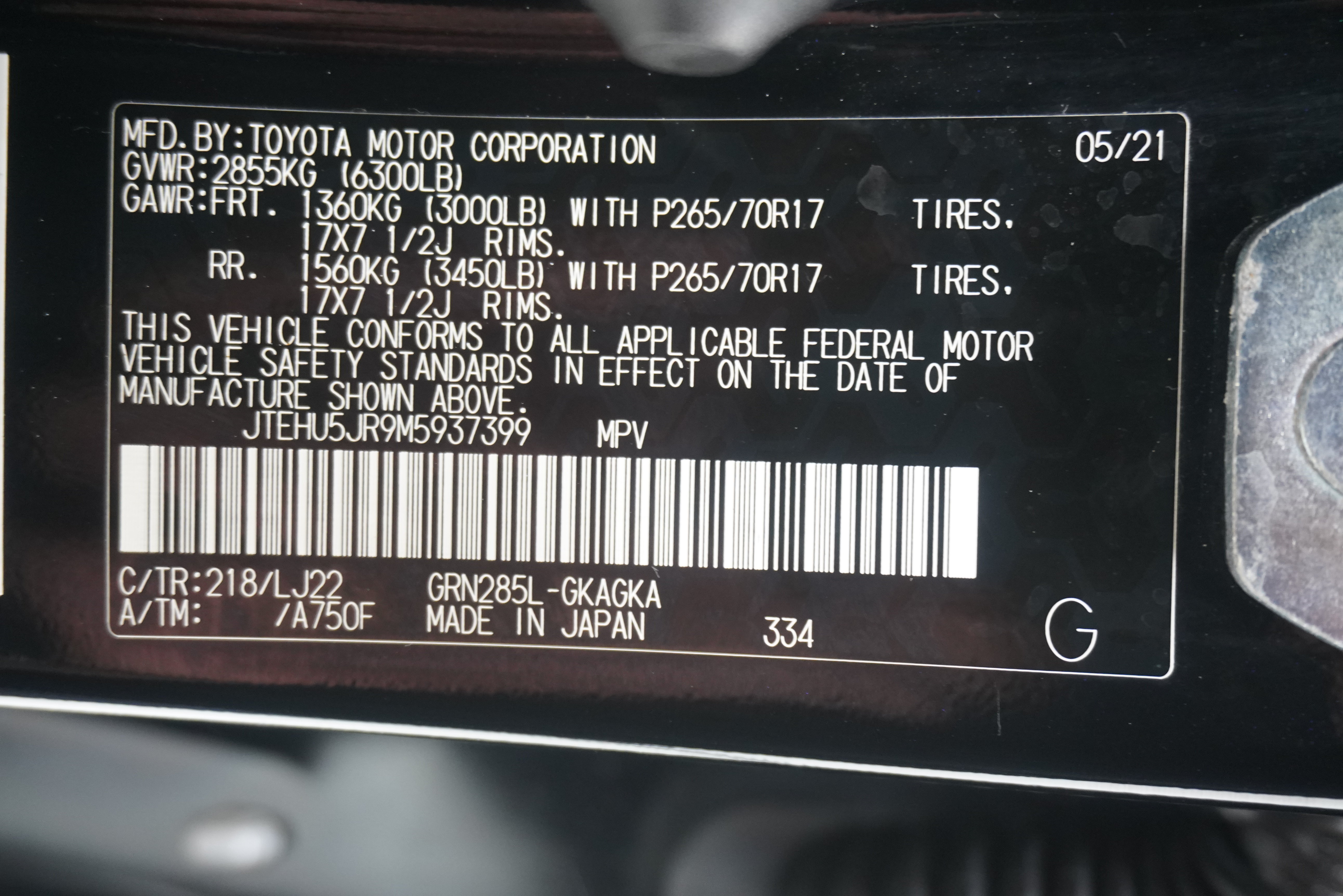 Used 2021 Toyota 4Runner Venture w/ Moonroof Package AWD/4WD image 32