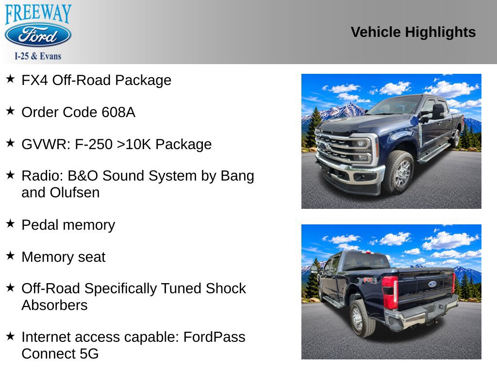 Used 2025 Ford F250 Lariat w/ FX4 Off-Road Package AWD/4WD image 2