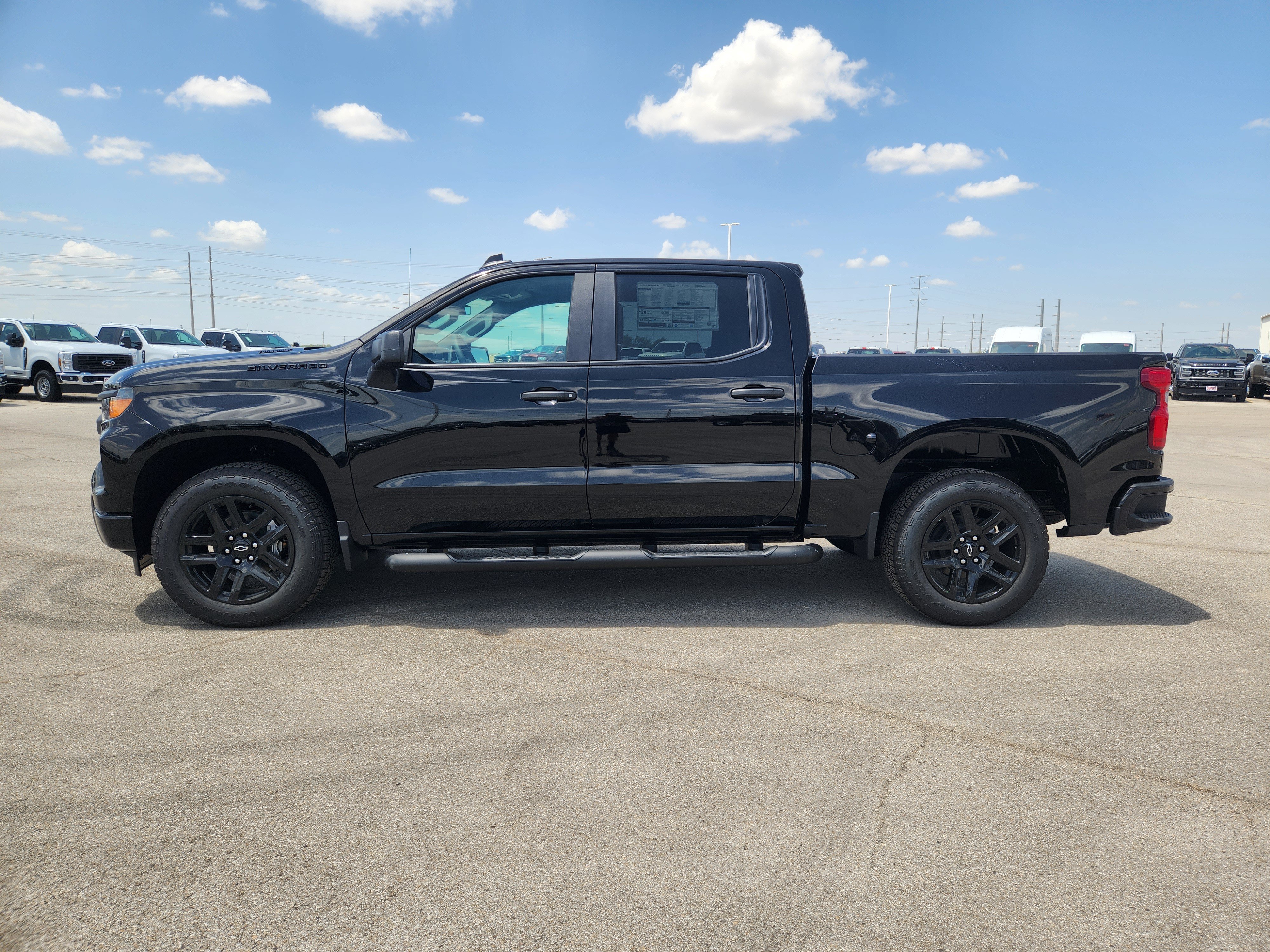 New 2026 Chevrolet Silverado 1500 Custom w/ Turbomax Blackout Package RWD image 3