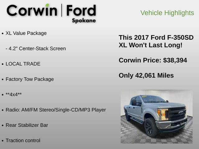 Used 2017 Ford F350 XL w/ XL Value Package image 12