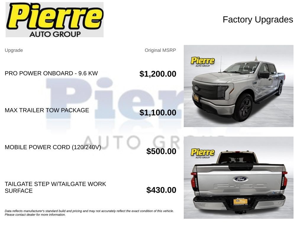 Certified 2024 Ford F150 Lightning XLT w/ Max Trailer Tow Package AWD/4WD image 13