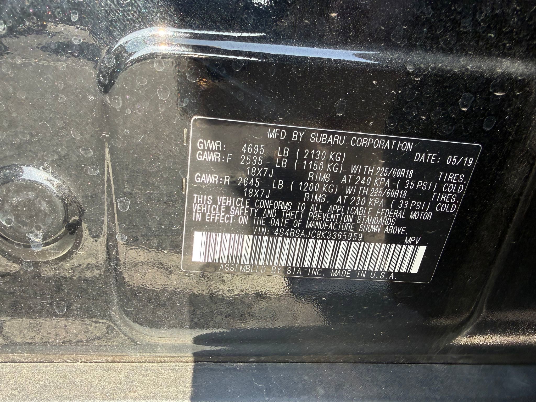 Used 2019 Subaru Outback 2.5i Limited image 8