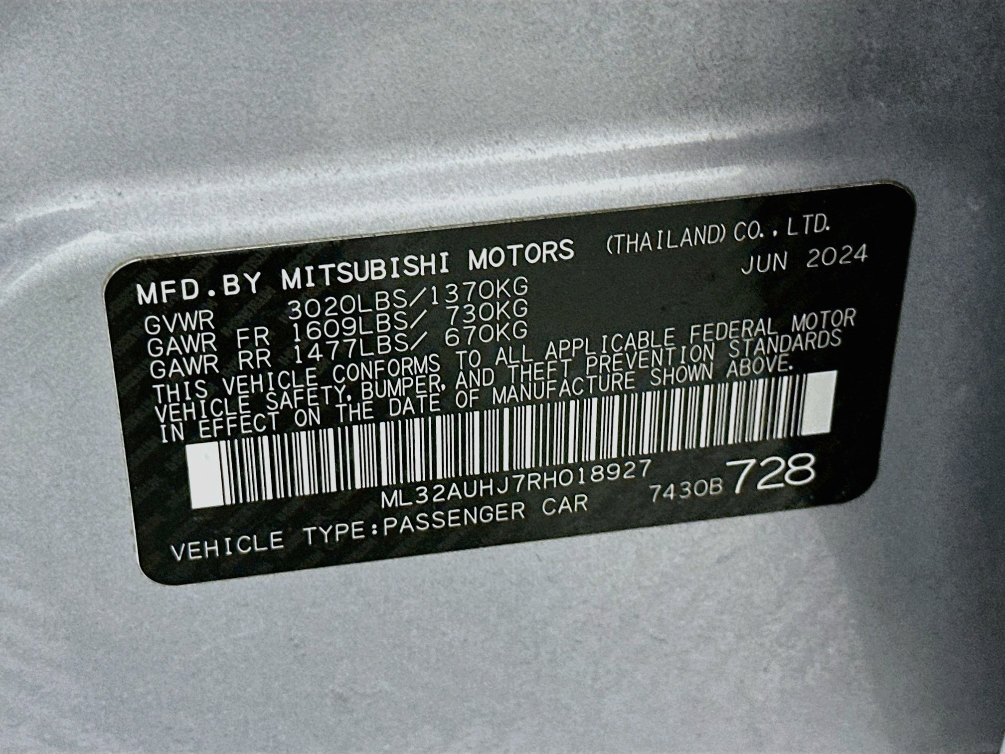 Used 2024 Mitsubishi Mirage ES FWD image 12