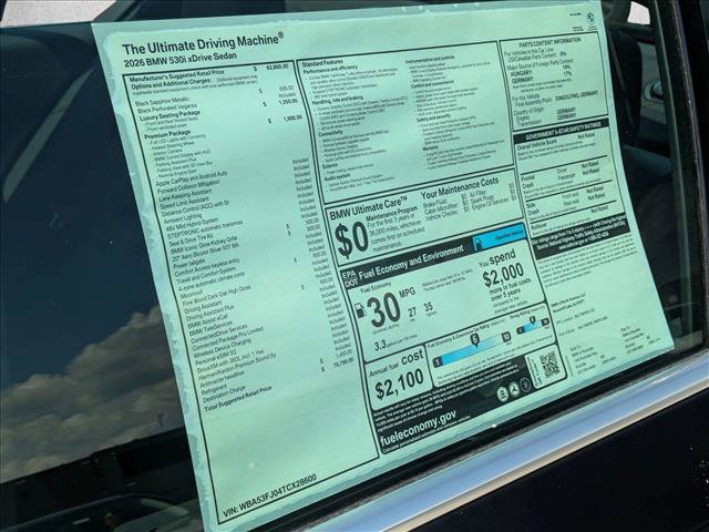Used 2026 BMW 530i xDrive w/ Premium Package AWD/4WD image 19