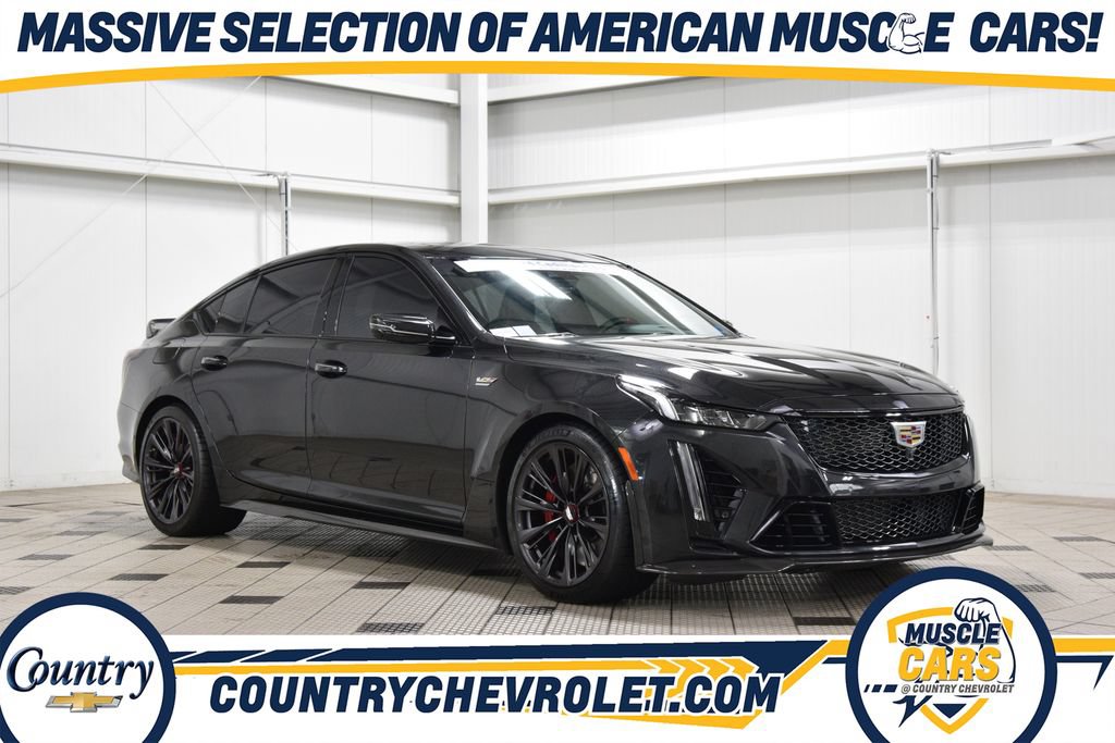 Used 2024 Cadillac CT5 V Blackwing w/ LPO, Red Accent Package RWD image 1