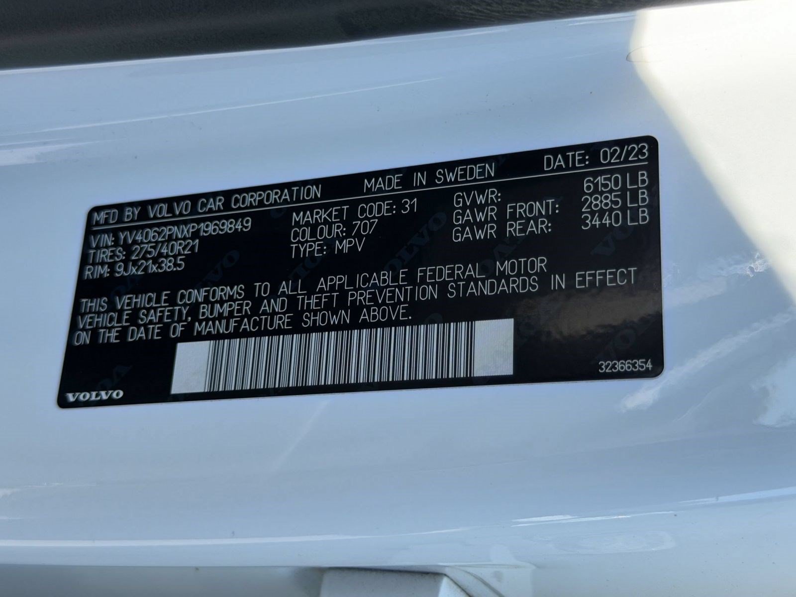 Certified 2023 Volvo XC90 B6 Plus w/ Protection Package Premier AWD/4WD image 24