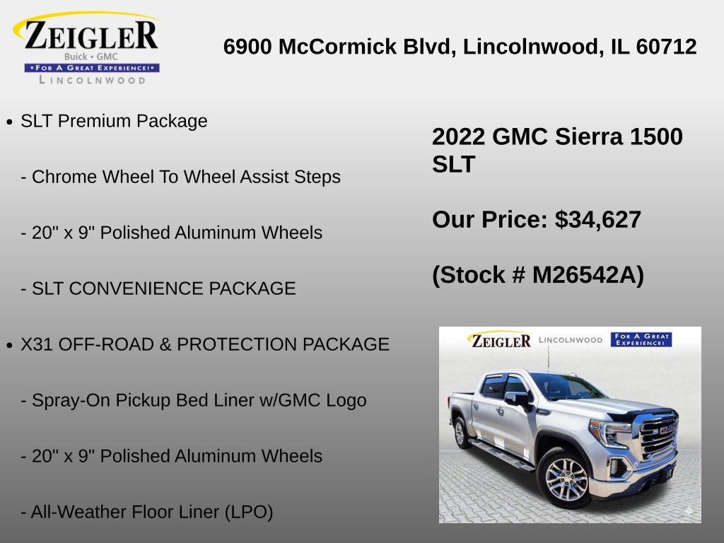 Certified 2022 GMC Sierra 1500 SLT w/ SLT Premium Package AWD/4WD image 36