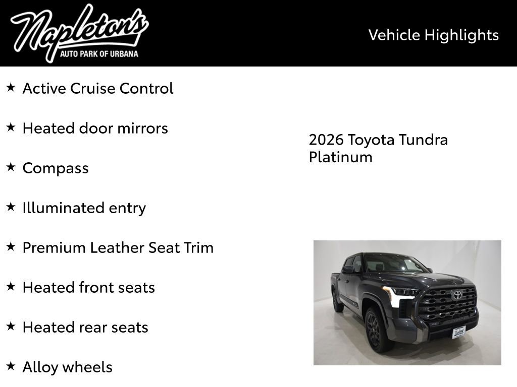 New 2026 Toyota Tundra Platinum image 16