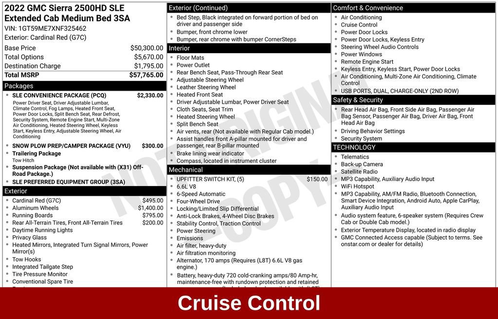 Used 2022 GMC Sierra 2500 SLE w/ SLE Convenience Package AWD/4WD image 18