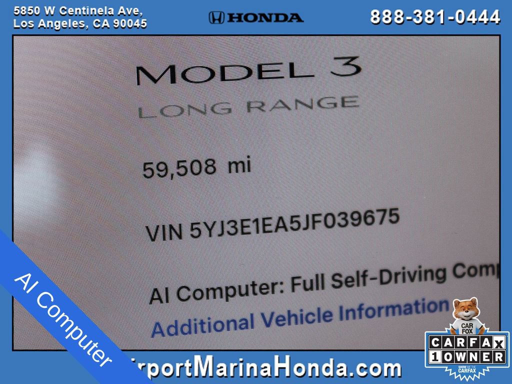 Used 2018 Tesla Model 3 Long Range RWD image 2