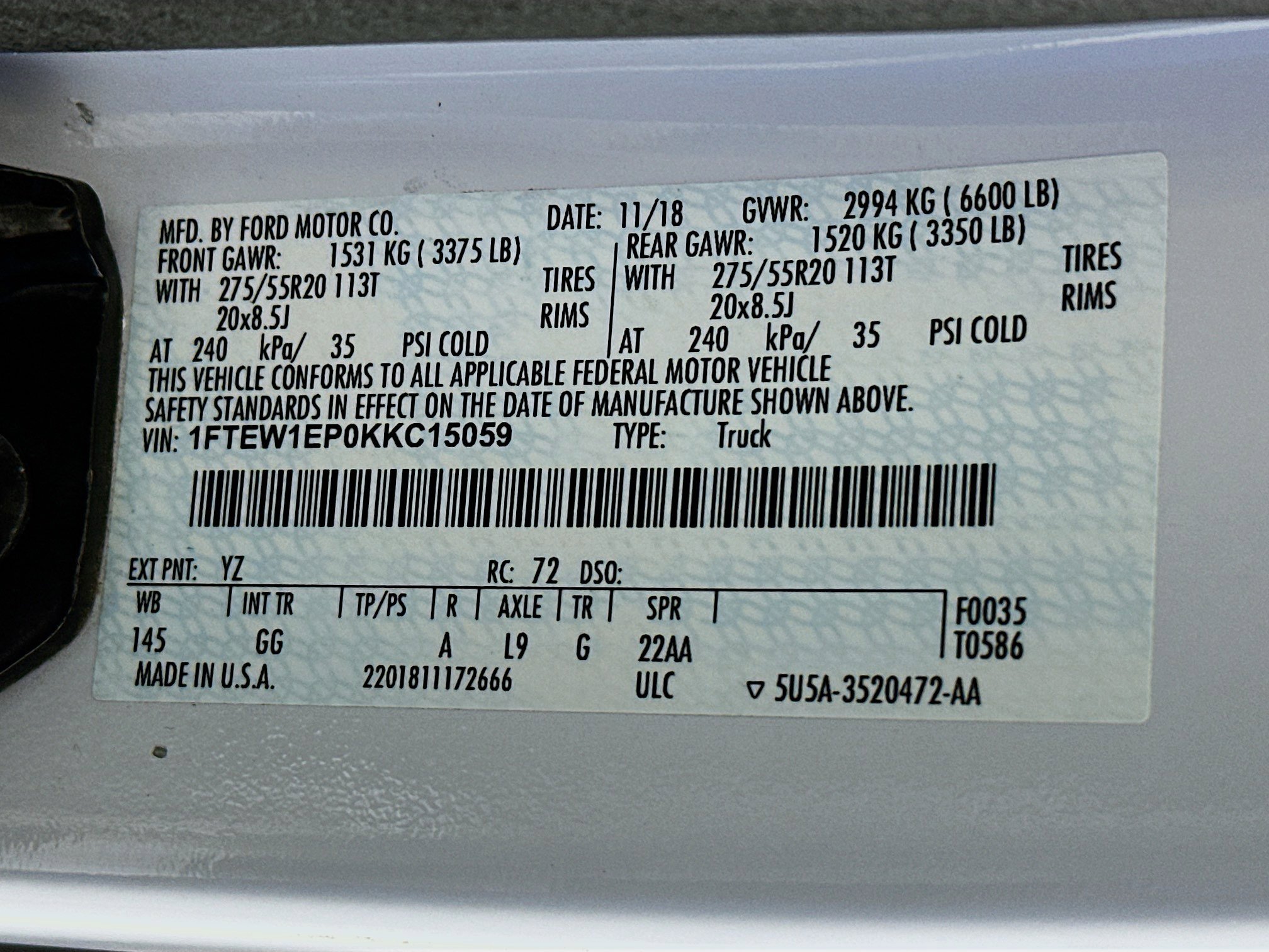 Used 2019 Ford F150 XL w/ Equipment Group 101A Mid image 12