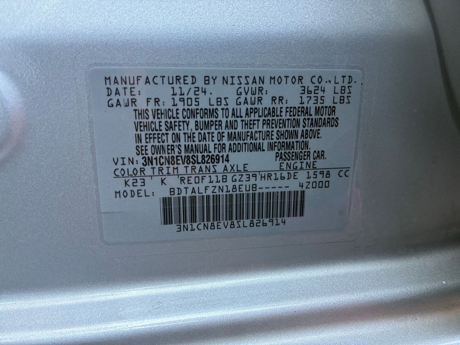 Used 2025 Nissan Versa SV image 27