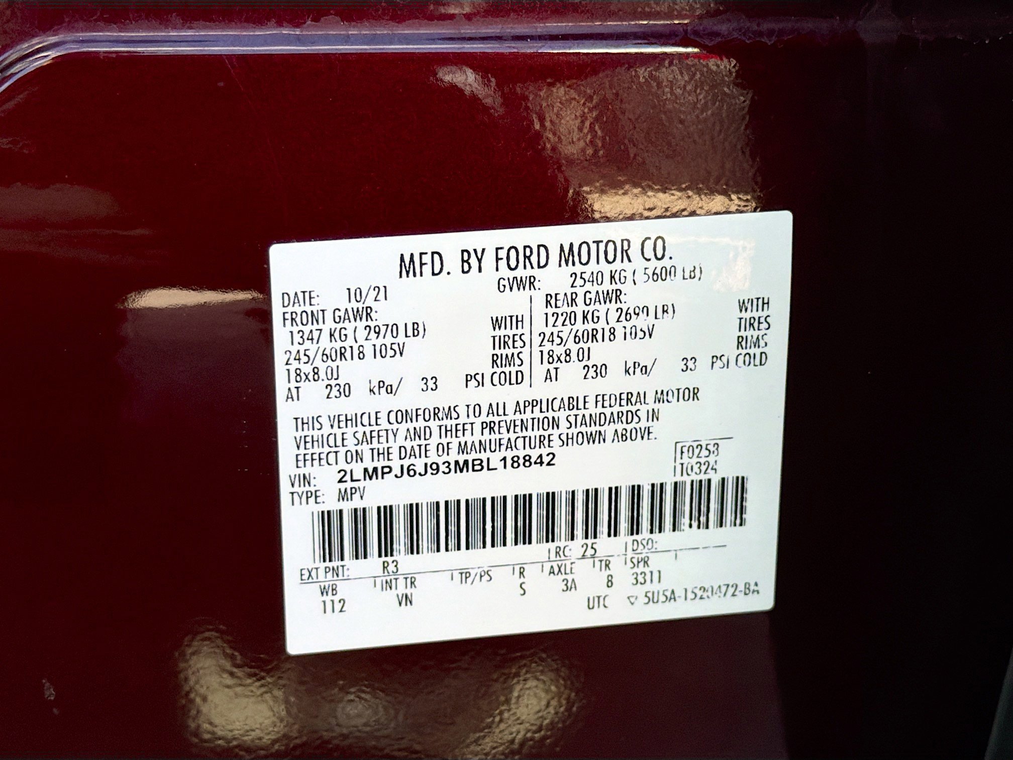 Used 2021 Lincoln Nautilus FWD image 42