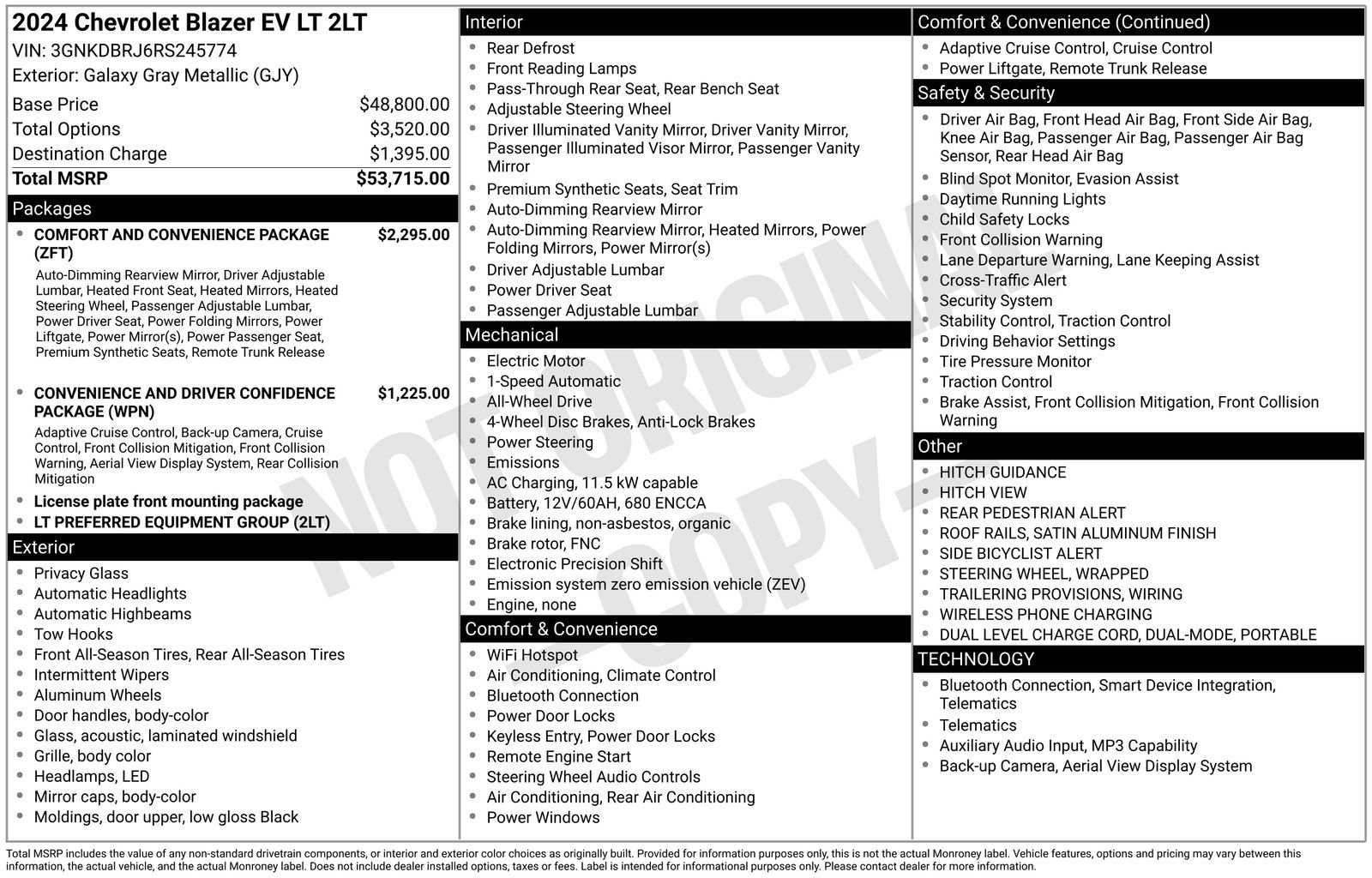 Used 2024 Chevrolet Blazer EV LT image 6