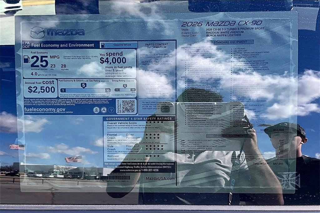 New 2026 MAZDA CX-90 3.3 Turbo S w/ Premium Package image 14