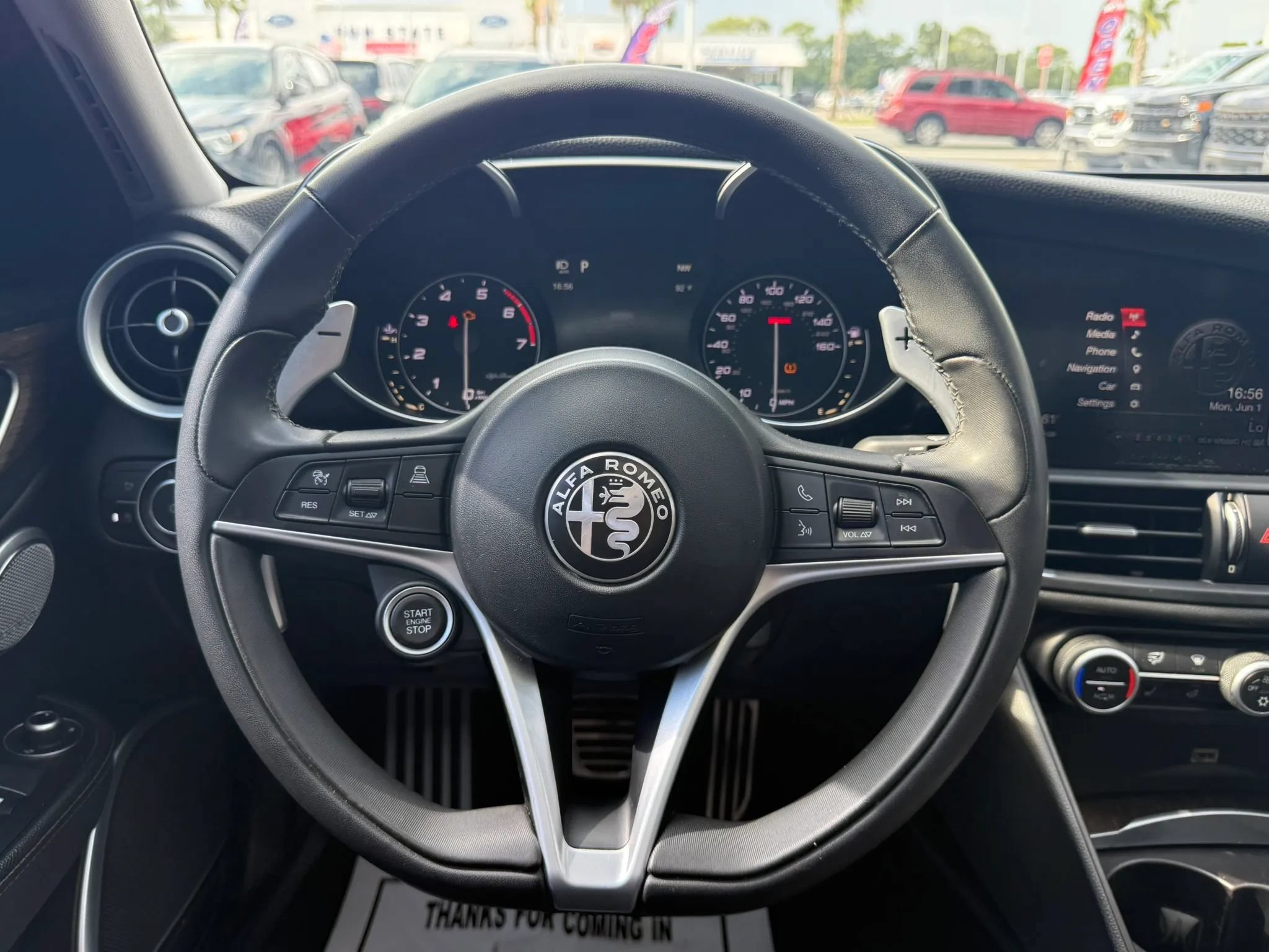 Used 2017 Alfa Romeo Giulia Ti w/ TI 19" Sport Package RWD image 7