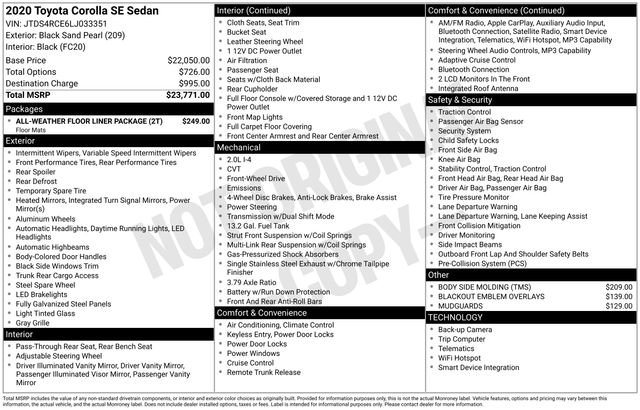 Used 2020 Toyota Corolla SE image 32