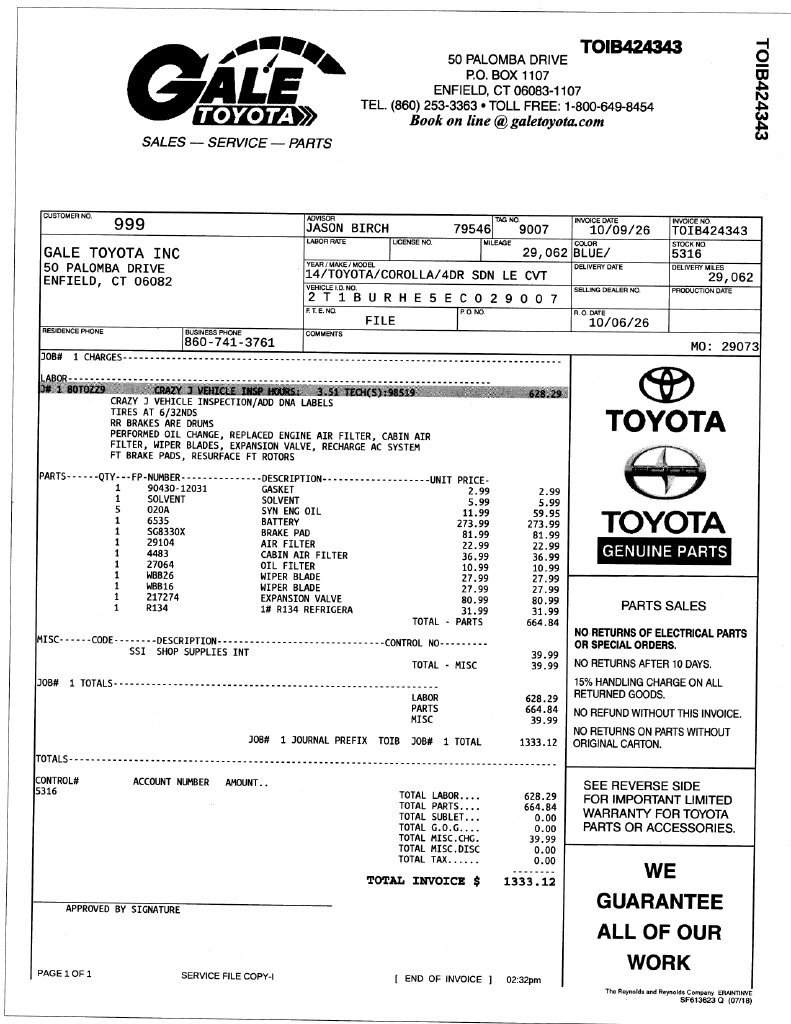 Used 2014 Toyota Corolla LE FWD image 12