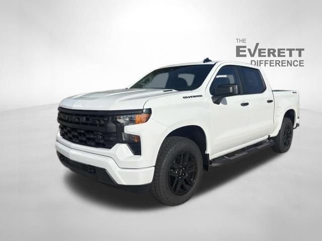 New 2026 Chevrolet Silverado 1500 Custom w/ Turbomax Blackout Package AWD/4WD image 3