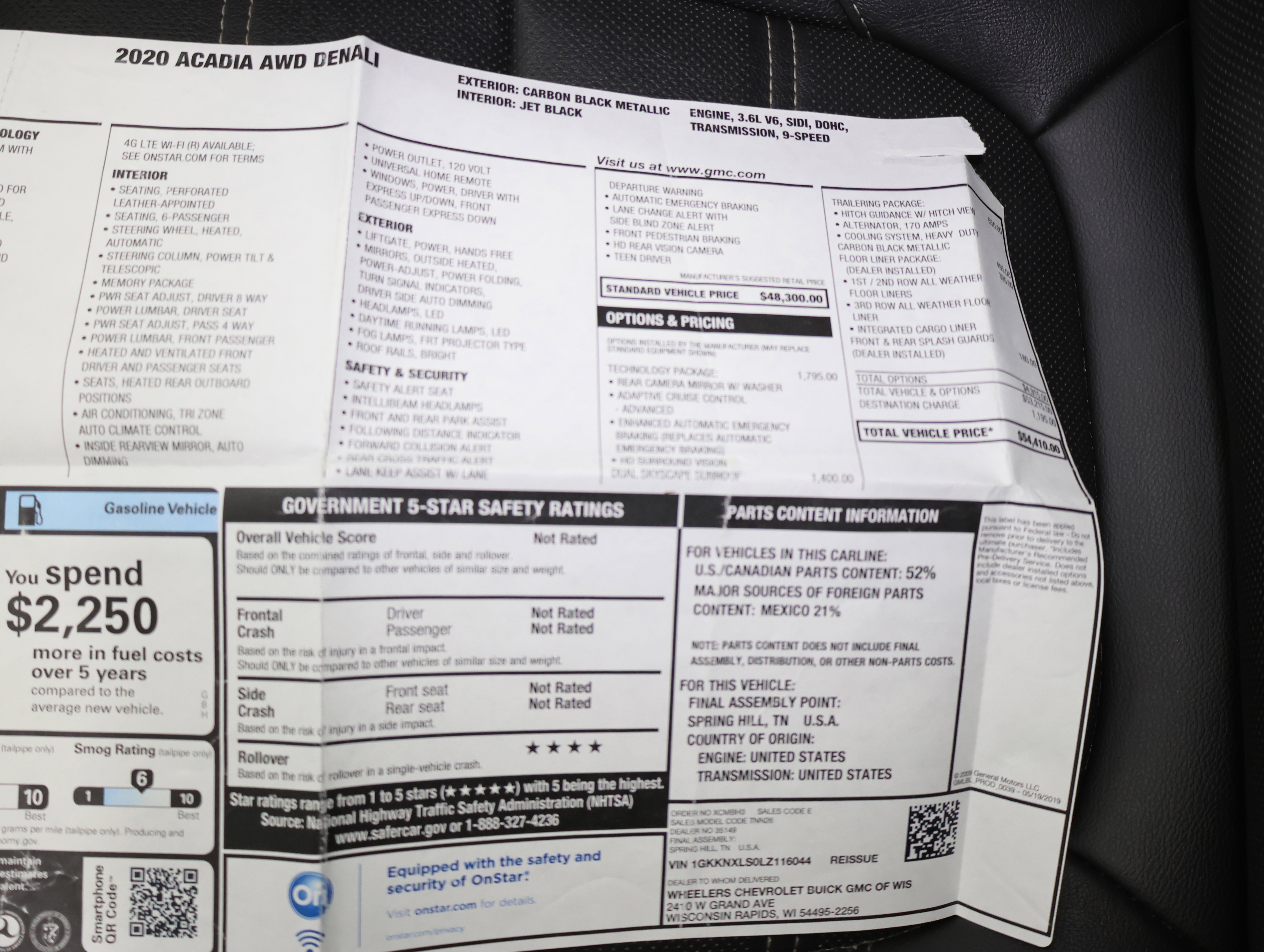 Used 2020 GMC Acadia Denali w/ Trailering Package image 77