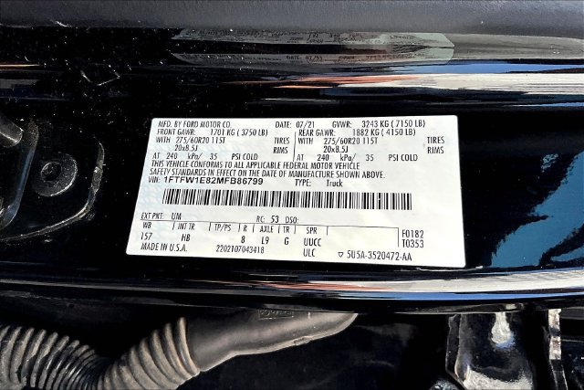 Used 2021 Ford F150 Lariat w/ Equipment Group 502A High AWD/4WD image 19