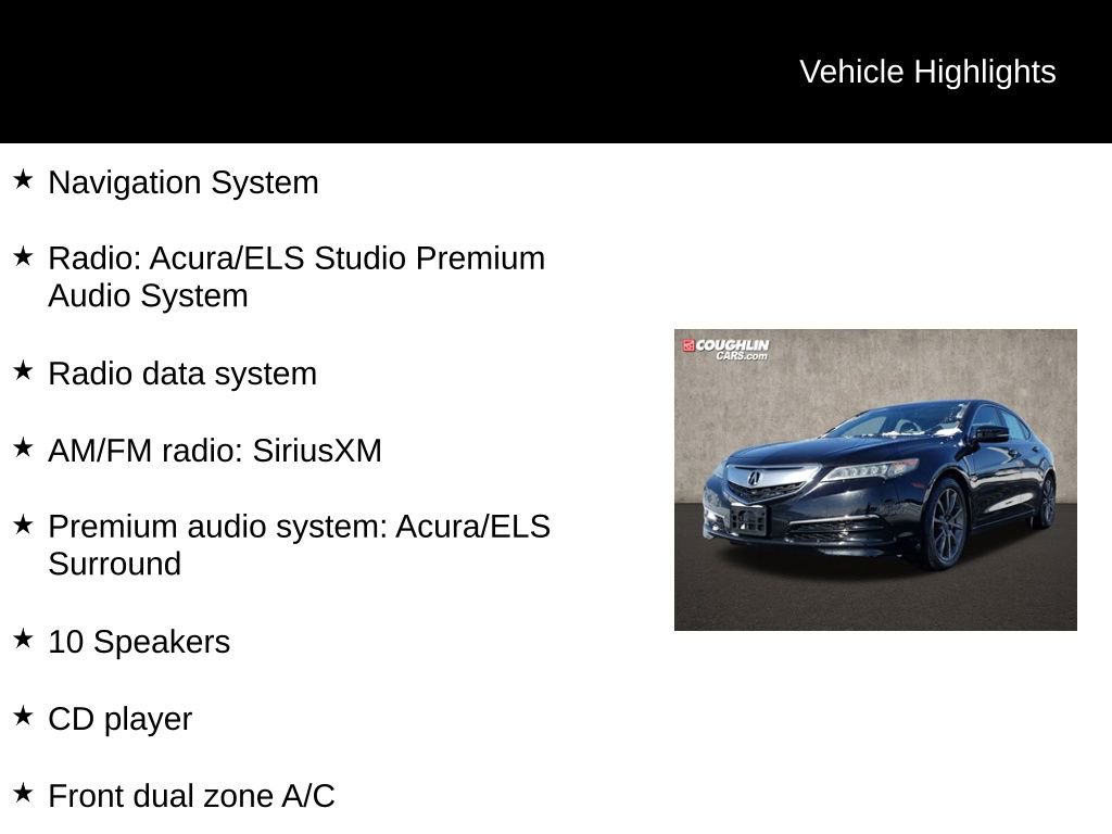 Used 2015 Acura TLX V6 w/ Technology Package image 2