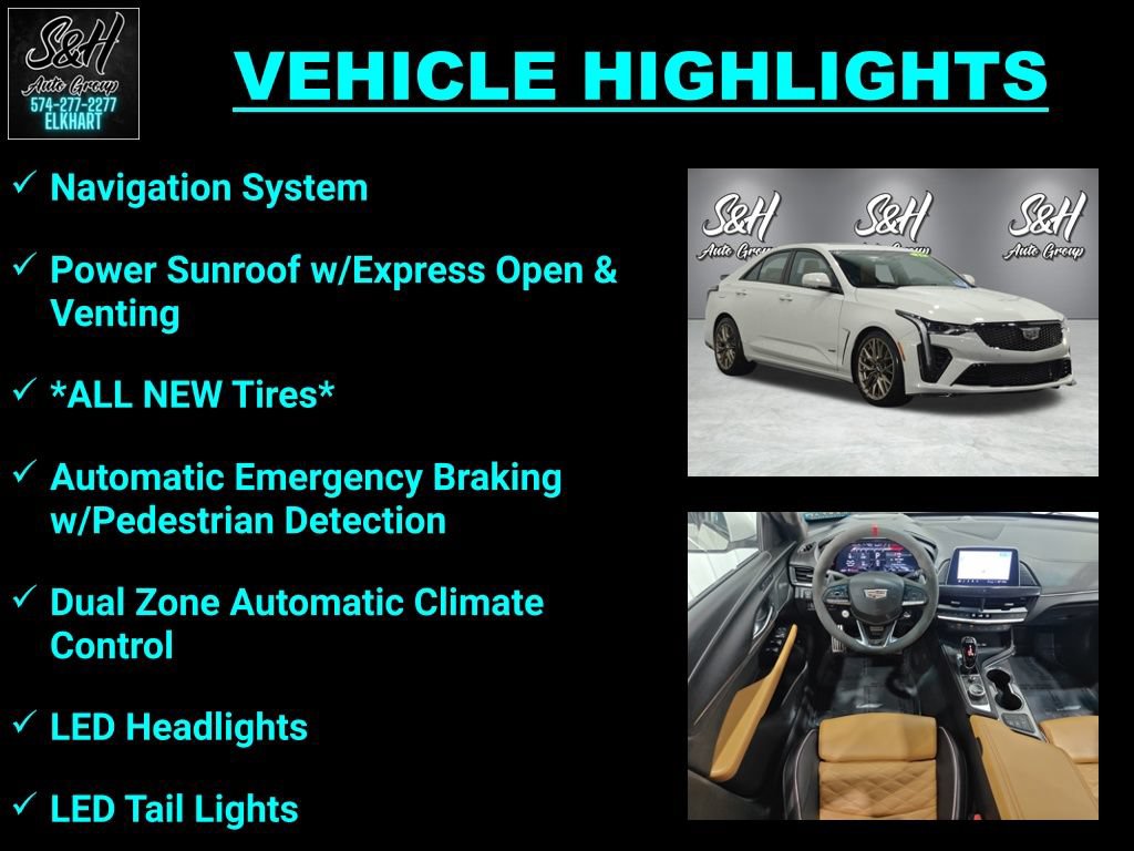 Used 2023 Cadillac CT4 V Blackwing w/ Driver Assist Package RWD image 3