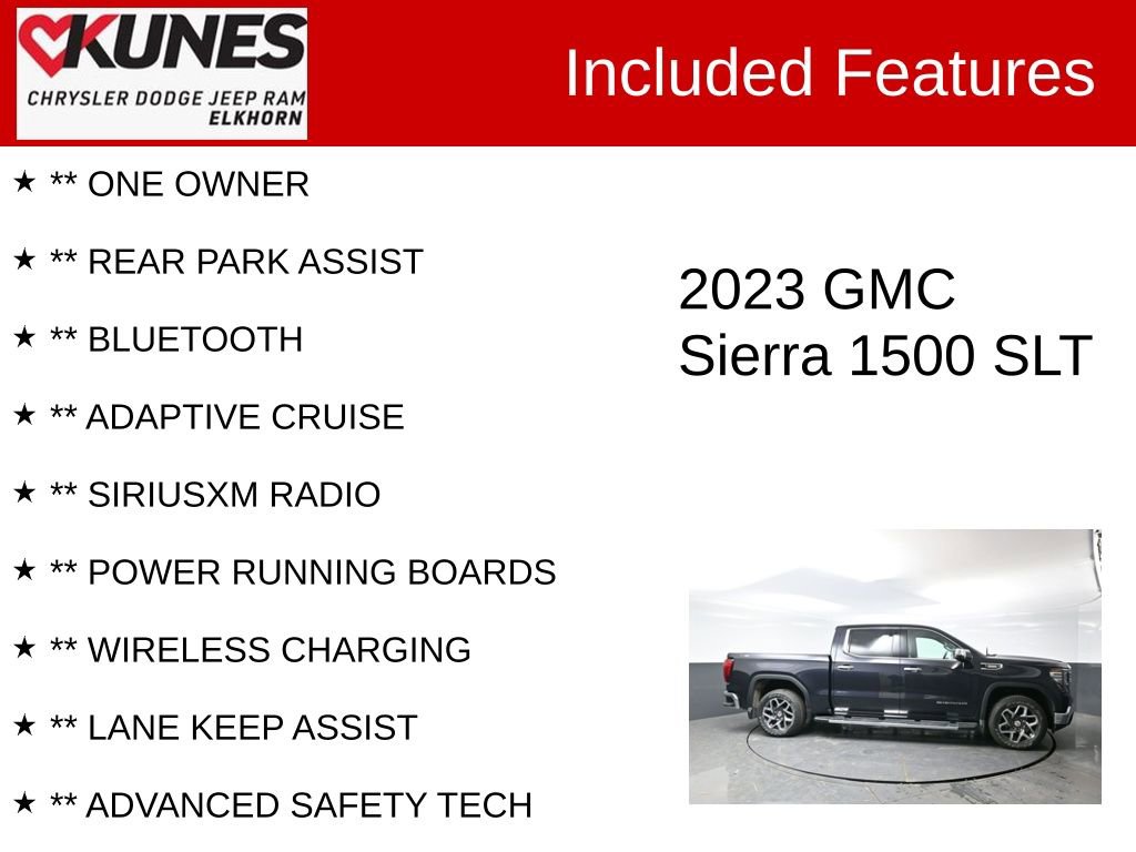 Used 2023 GMC Sierra 1500 SLT w/ SLT Premium Package image 3