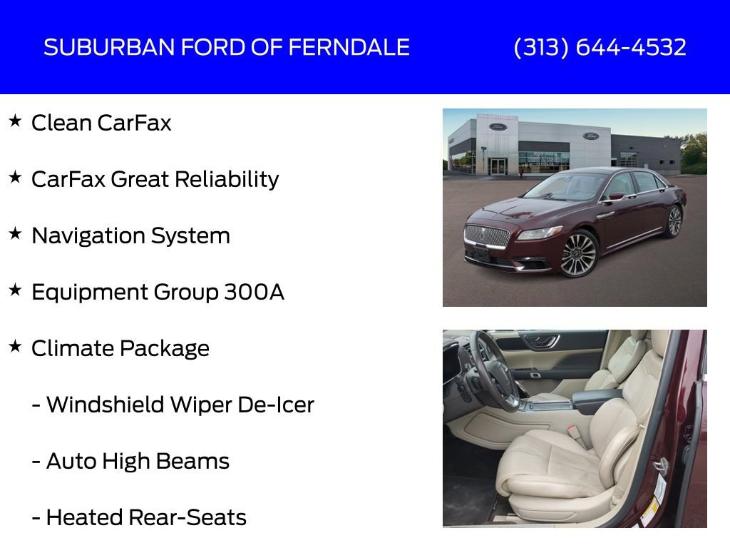 Used 2017 Lincoln Continental Reserve w/ Climate Package image 4