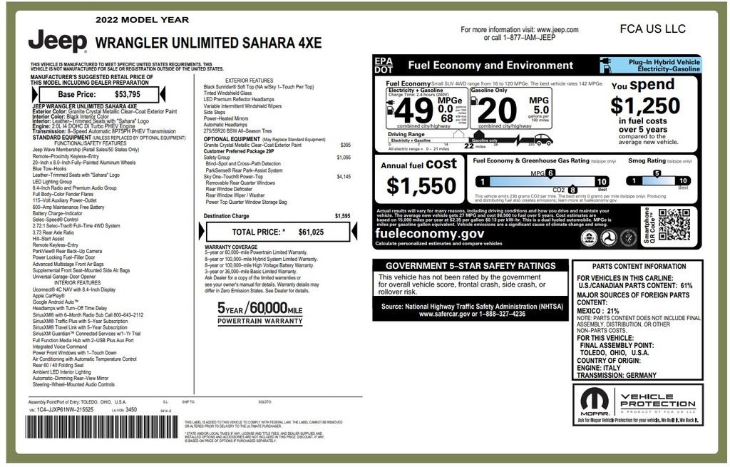 Used 2022 Jeep Wrangler Unlimited Sahara w/ Safety Group image 4