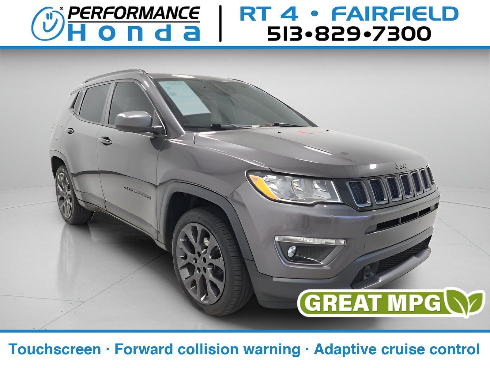 Used 2021 Jeep Compass Latitude w/ Sun and Sound Group AWD/4WD image 1