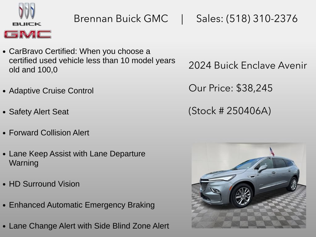 Certified 2024 Buick Enclave Avenir w/ Avenir Technology Package AWD/4WD image 12