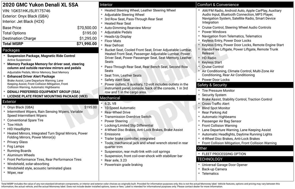 Used 2020 GMC Yukon XL Denali image 40